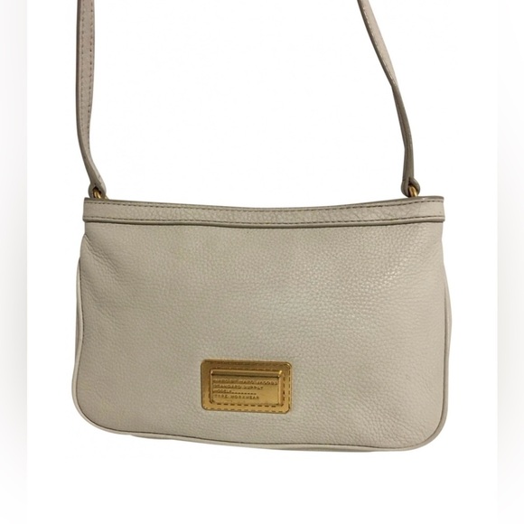 Marc by Marc Jacob’s Cream Leather Crossbody Bag - Picture 1 of 9